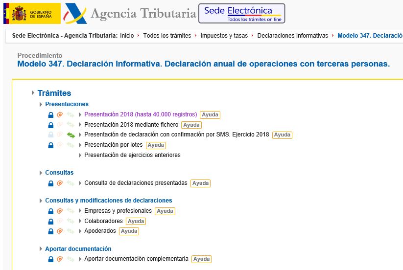 modelo 347 empresas canarias